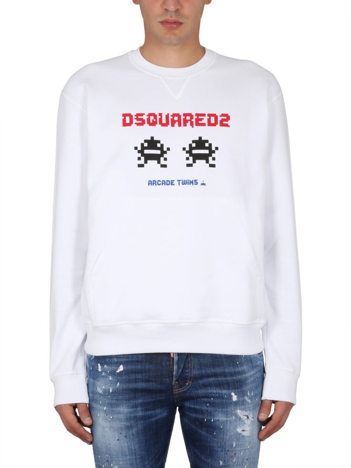 Dsquared SWEATSHIRT WITH LOGO PRINT