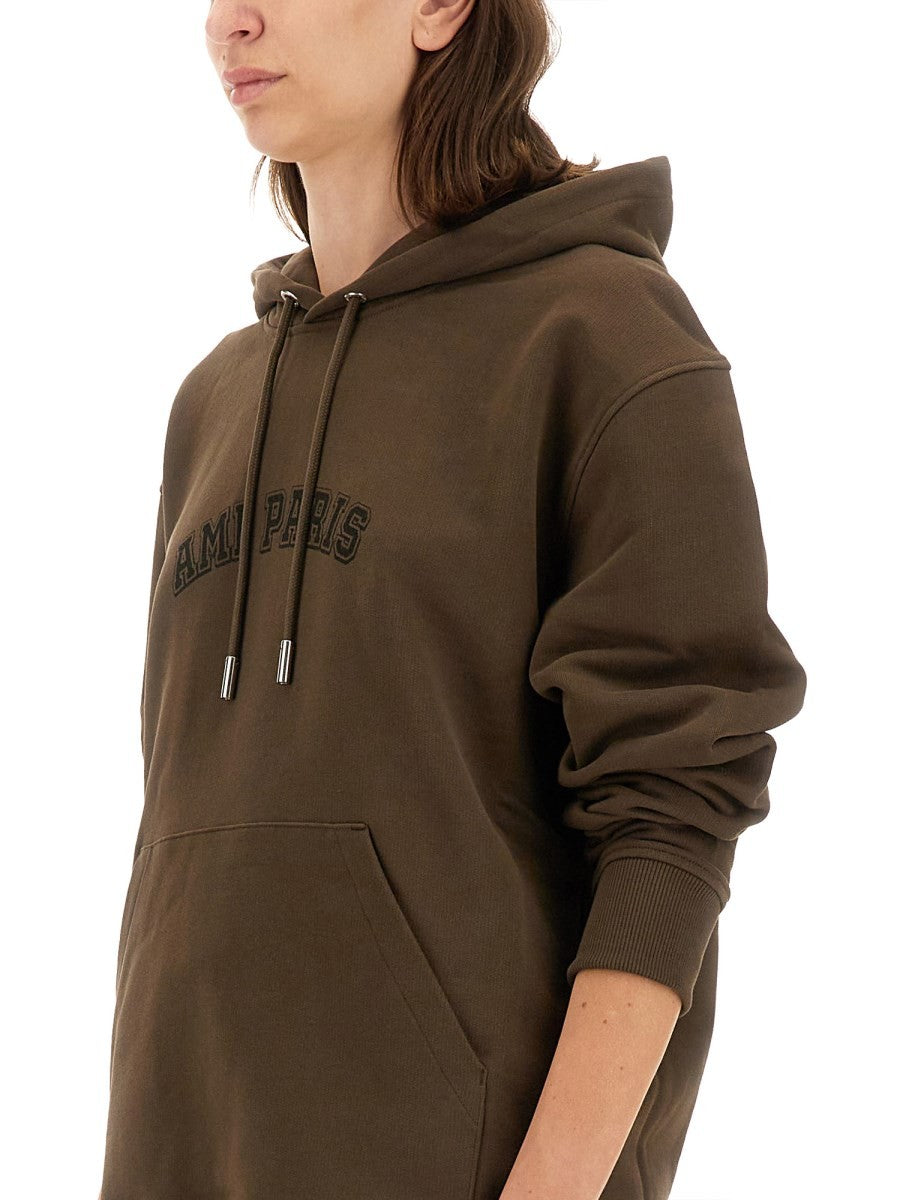 AMI PARIS SWEATSHIRT WITH LOGO