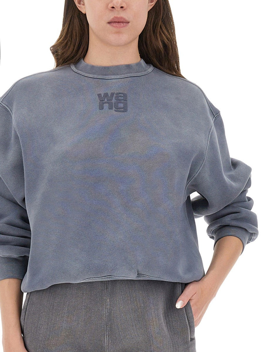 ALEXANDERWANG.T SWEATSHIRT WITH LOGO