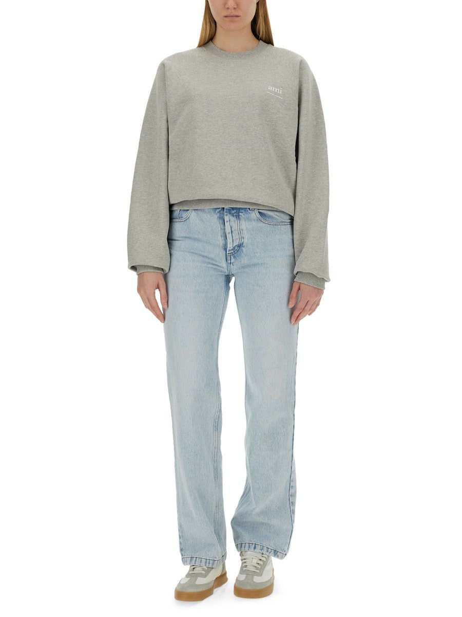 AMI PARIS SWEATSHIRT WITH LOGO
