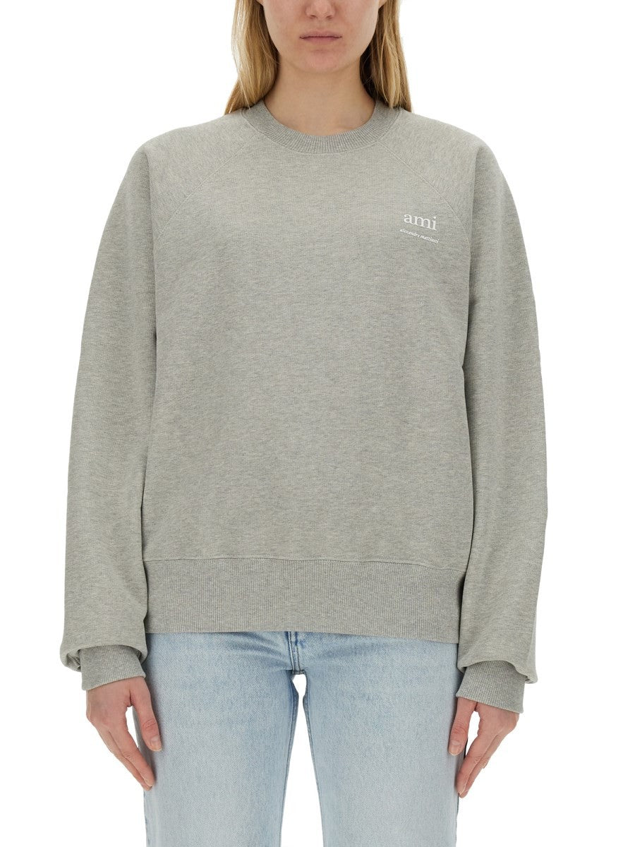 AMI PARIS SWEATSHIRT WITH LOGO
