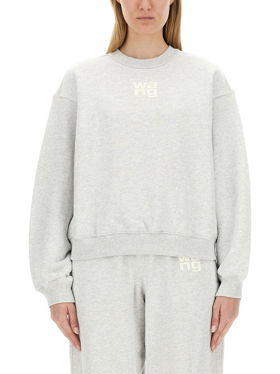 ALEXANDERWANG.T SWEATSHIRT WITH LOGO