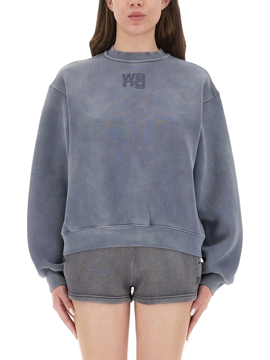 ALEXANDERWANG.T SWEATSHIRT WITH LOGO