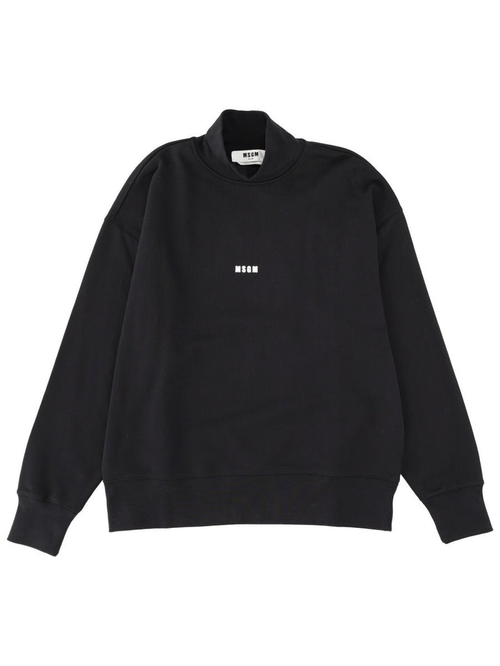 msgm SWEATSHIRT WITH MICRO LOGO