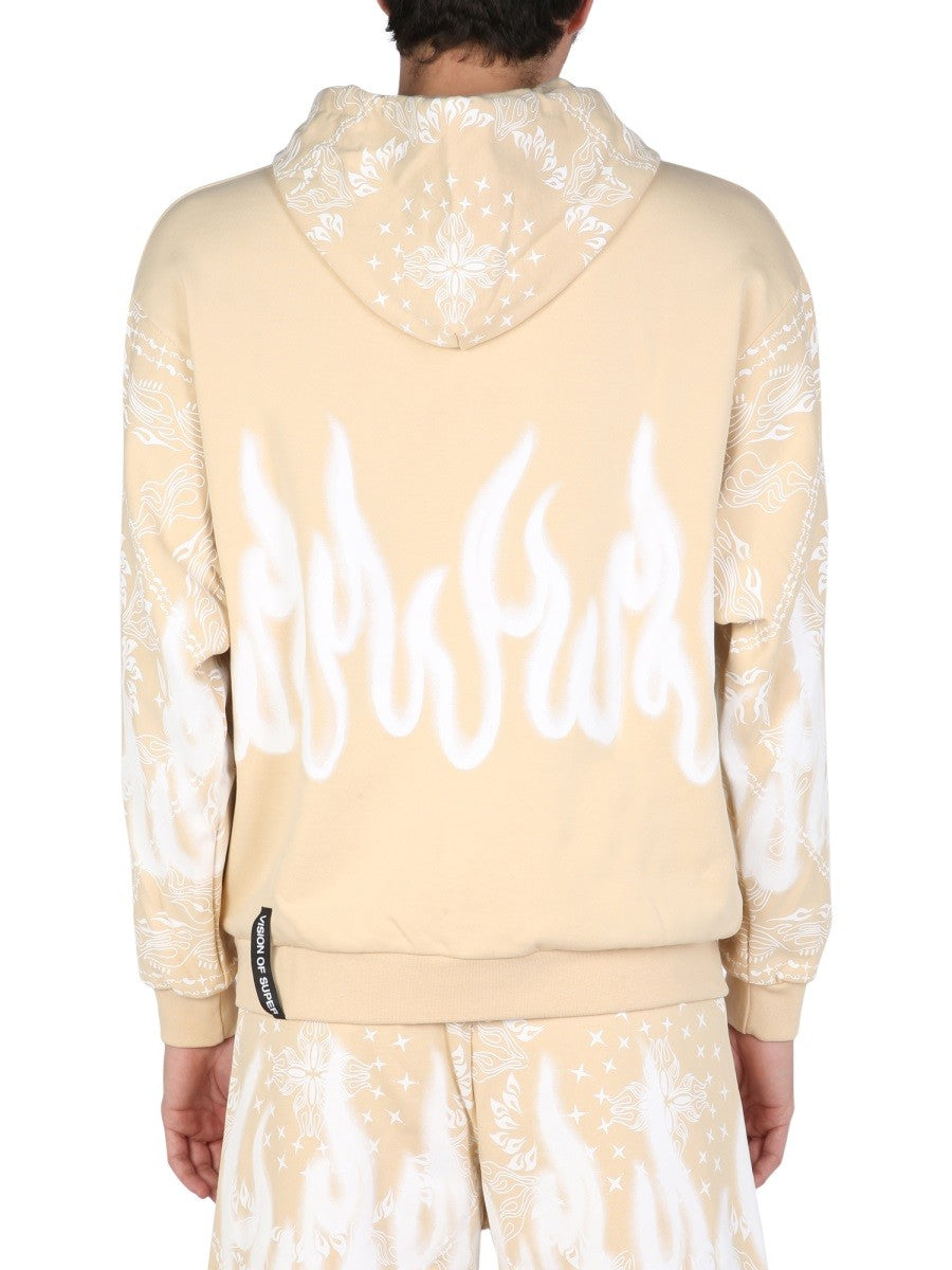 VISION OF SUPER SWEATSHIRT WITH PAISLEY PATTERN