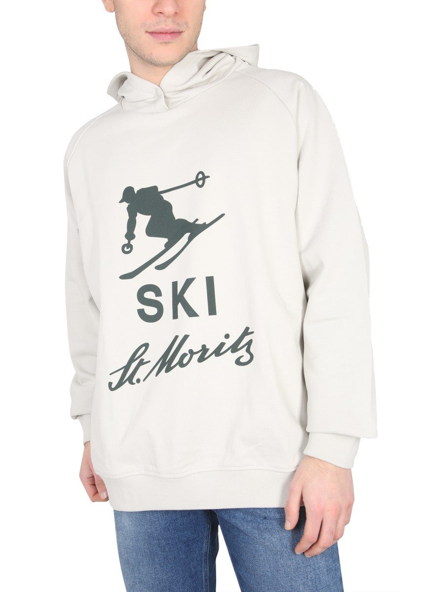 BALLY CURLING SWEATSHIRT WITH PRINT