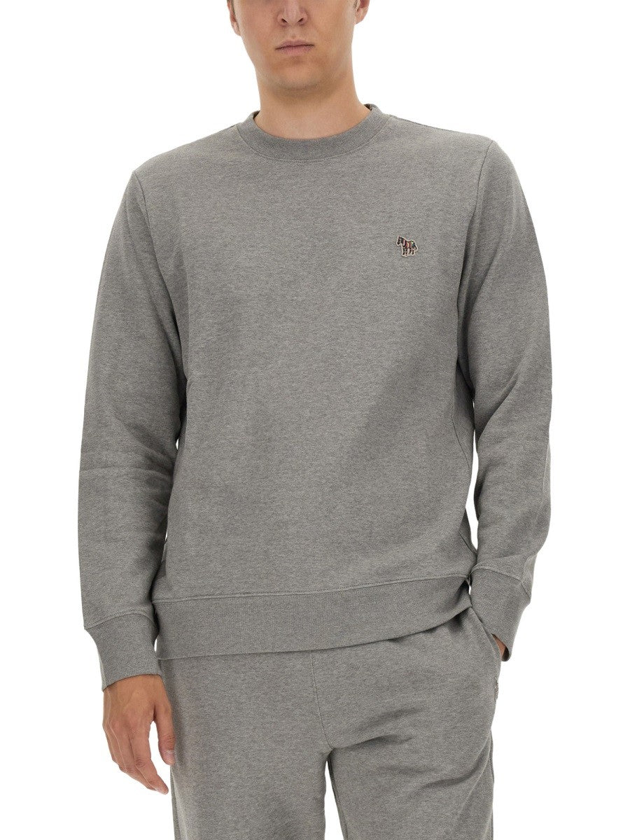 PS BY PAUL SMITH SWEATSHIRT WITH ZEBRA PATCH