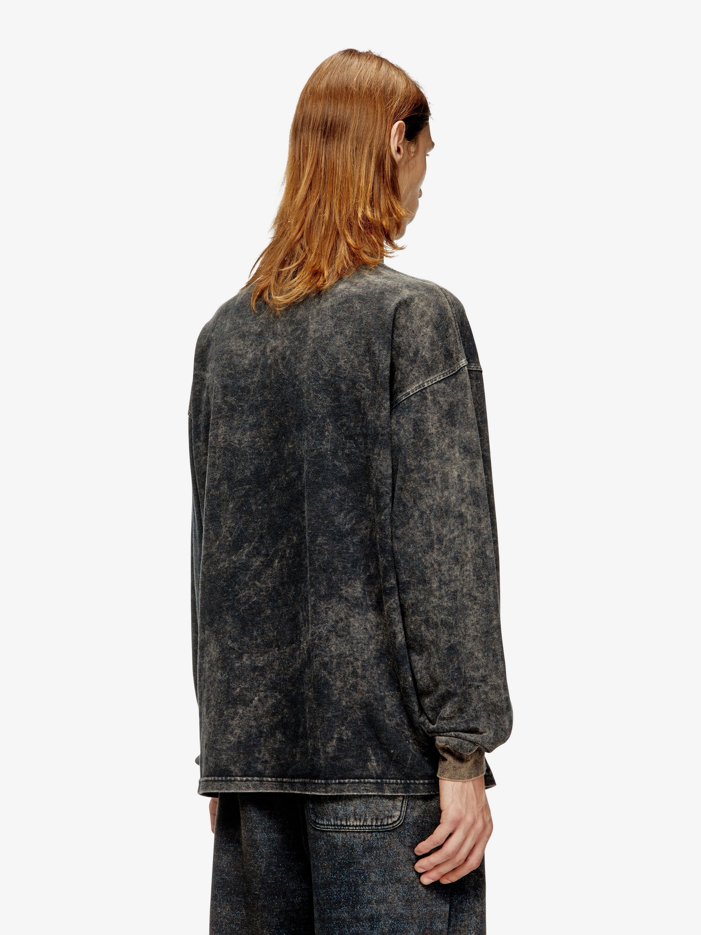 Diesel T-Boxt-LS-T3 cotton blend T-shirt