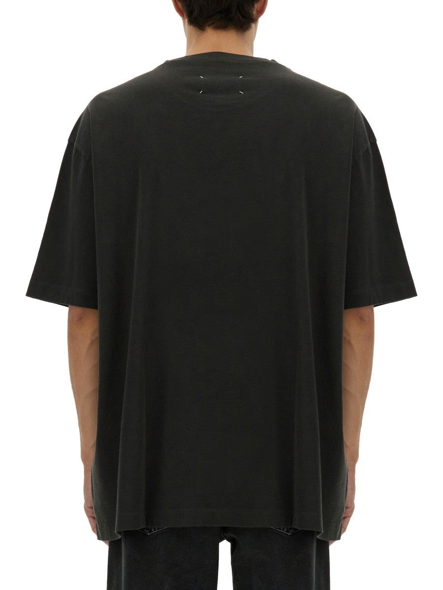 Maison Margiela T-SHIRT WITH EMBROIDERED LOGO