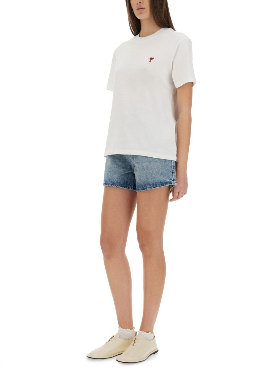 AMI PARIS T-SHIRT WITH LOGO