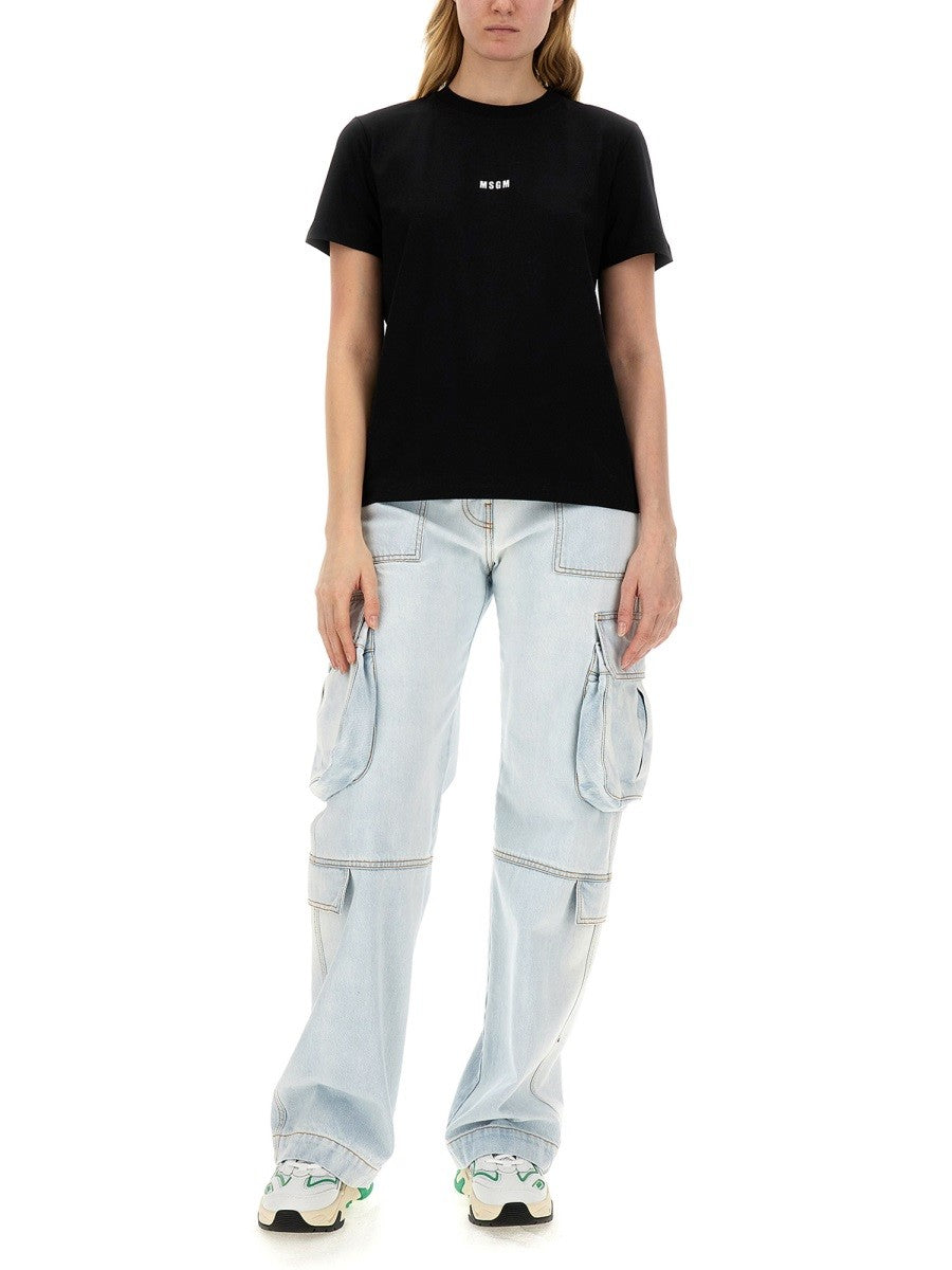 msgm MICRO LOGO T-SHIRT