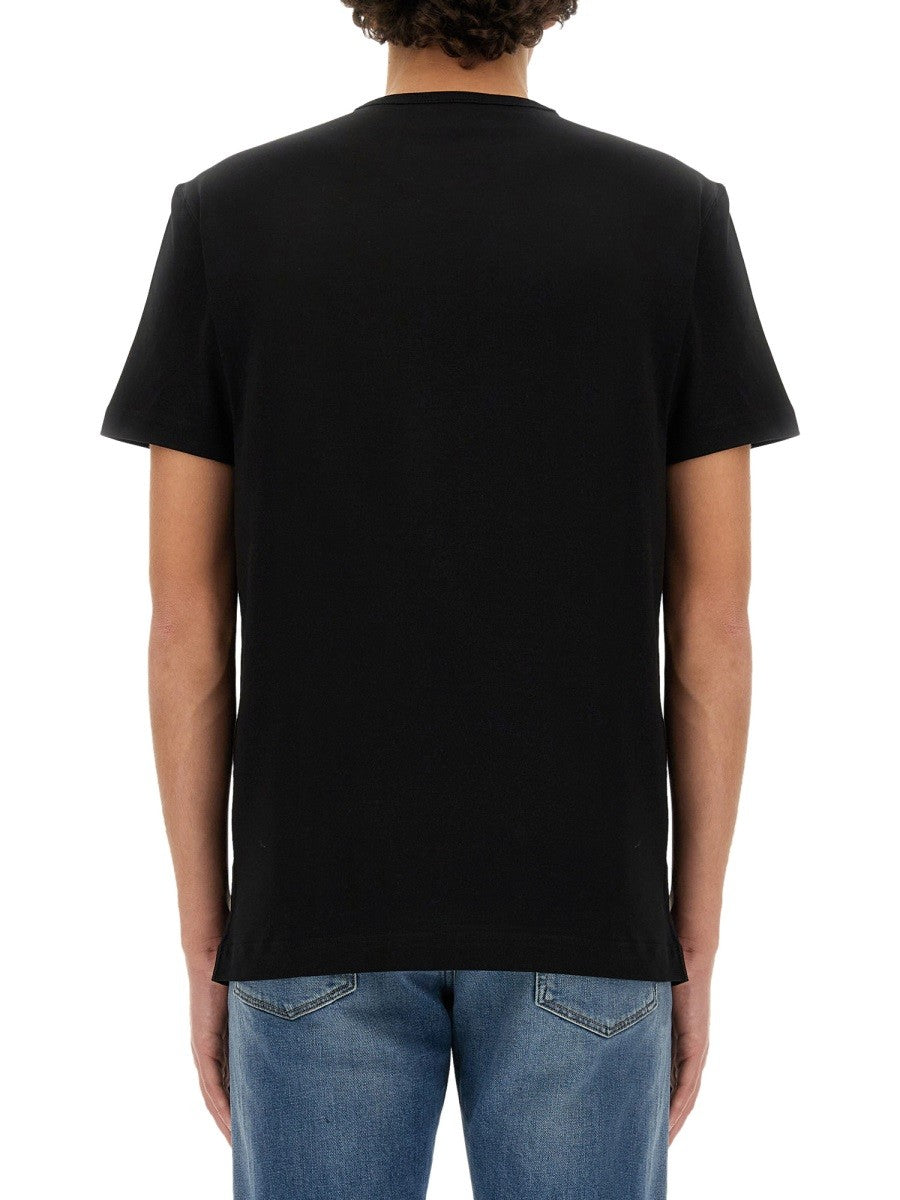 Dolce & Gabbana T-SHIRT WITH LOGO PLAQUE