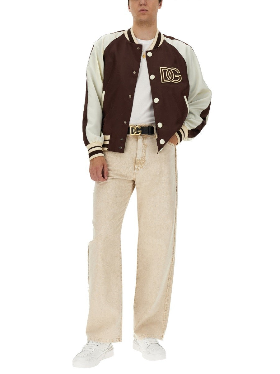 Dolce & Gabbana "BEE AND CROWN" EMBROIDERED T-SHIRT