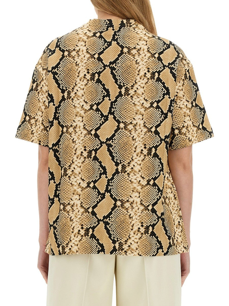 JIL SANDER T-SHIRT WITH ANIMAL PATTERN