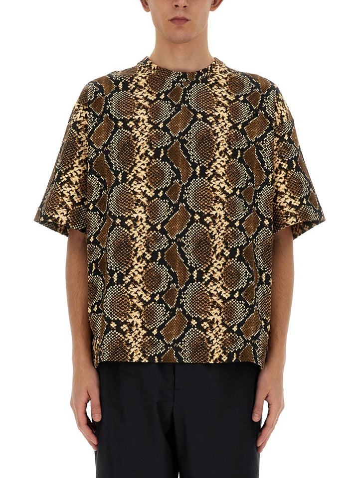 JIL SANDER T-SHIRT WITH ANIMAL PATTERN