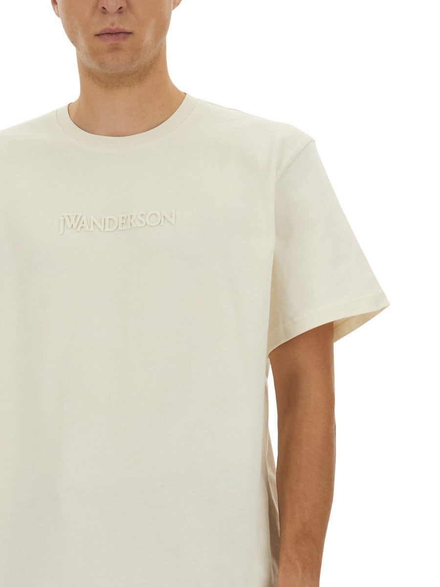 jw anderson T-SHIRT WITH EMBROIDERED LOGO