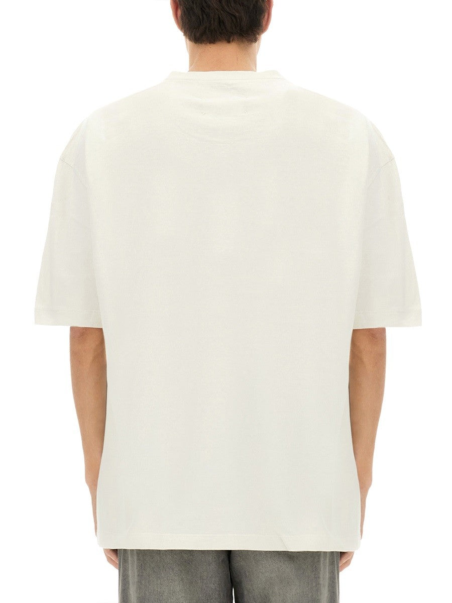 Maison Margiela T-SHIRT CON LOGO RICAMATO