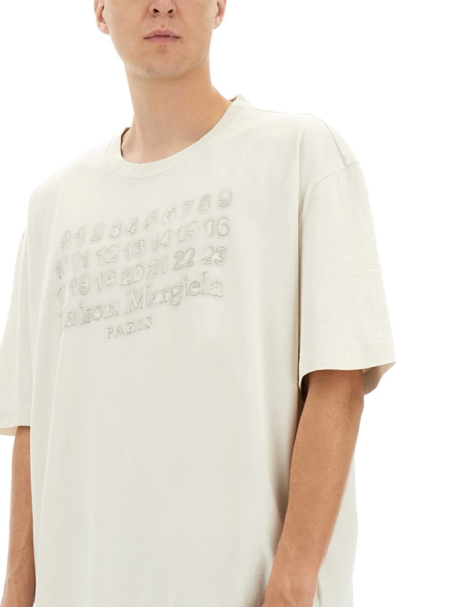 Maison Margiela T-SHIRT WITH EMBROIDERED LOGO