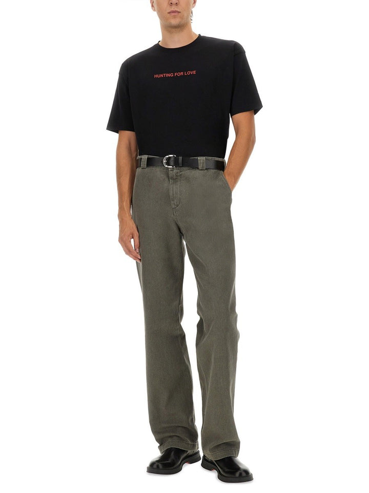 ASPESI T-SHIRT WITH "HUNTING FOR LOVE" PRINT