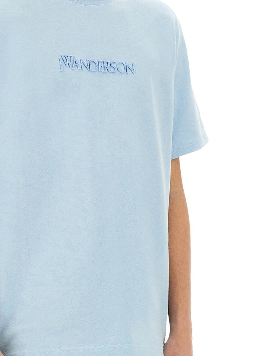 jw anderson T-SHIRT WITH LOGO EMBROIDERY