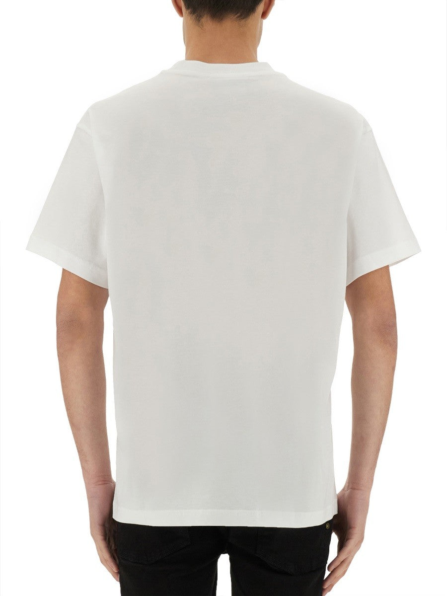 Versace Jeans Couture T-SHIRT WITH LOGO ON THE COLLAR
