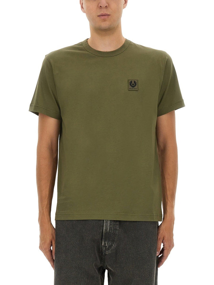 BELSTAFF T-SHIRT WITH LOGO PATCH