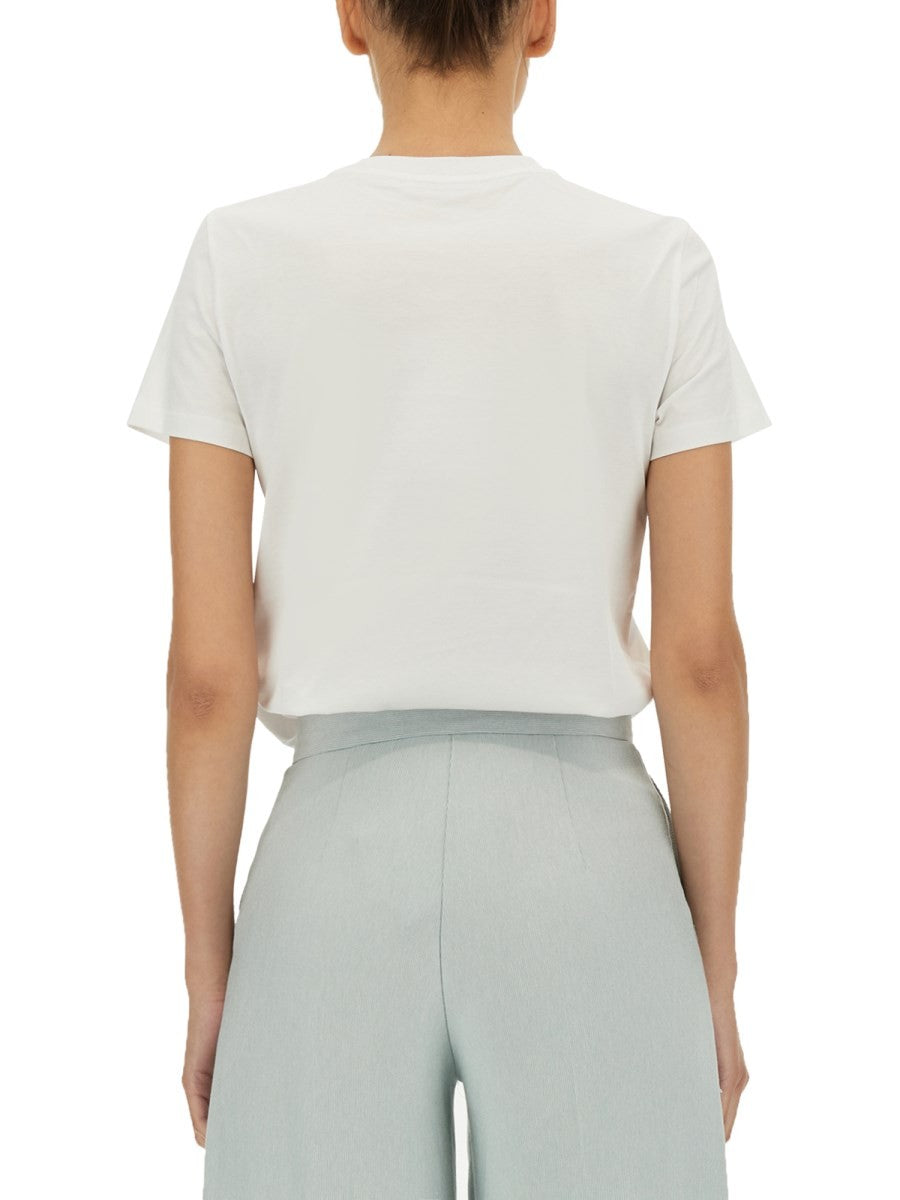 Max Mara T-SHIRT WITH LOGO PATCH