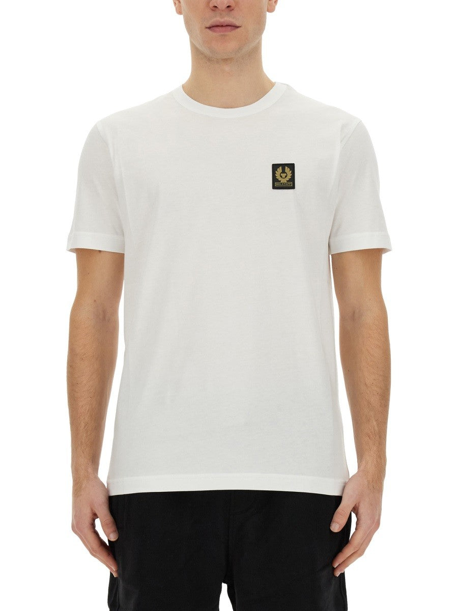 BELSTAFF T-SHIRT WITH LOGO PATCH