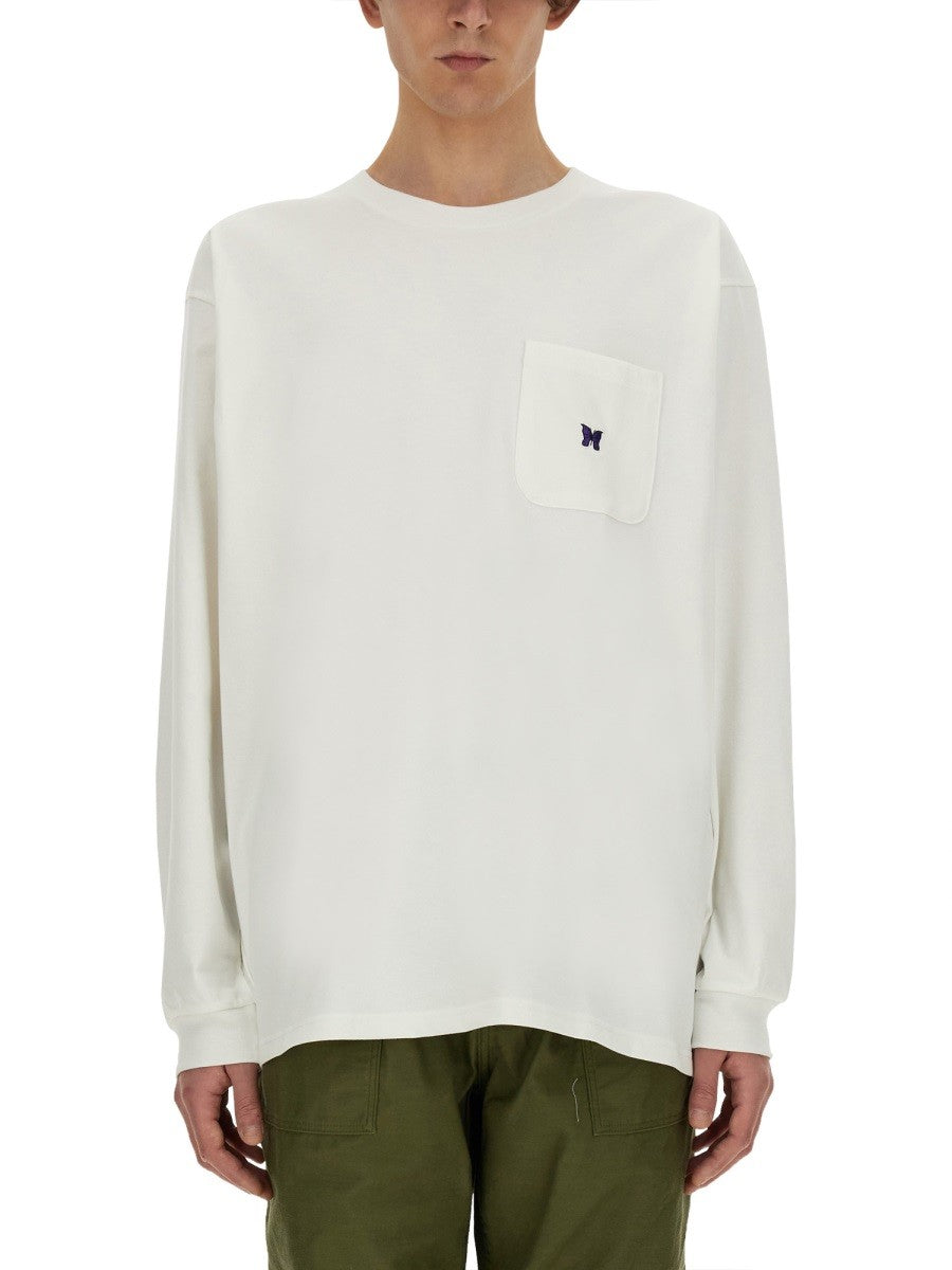 NEEDLES T-SHIRT WITH LOGO