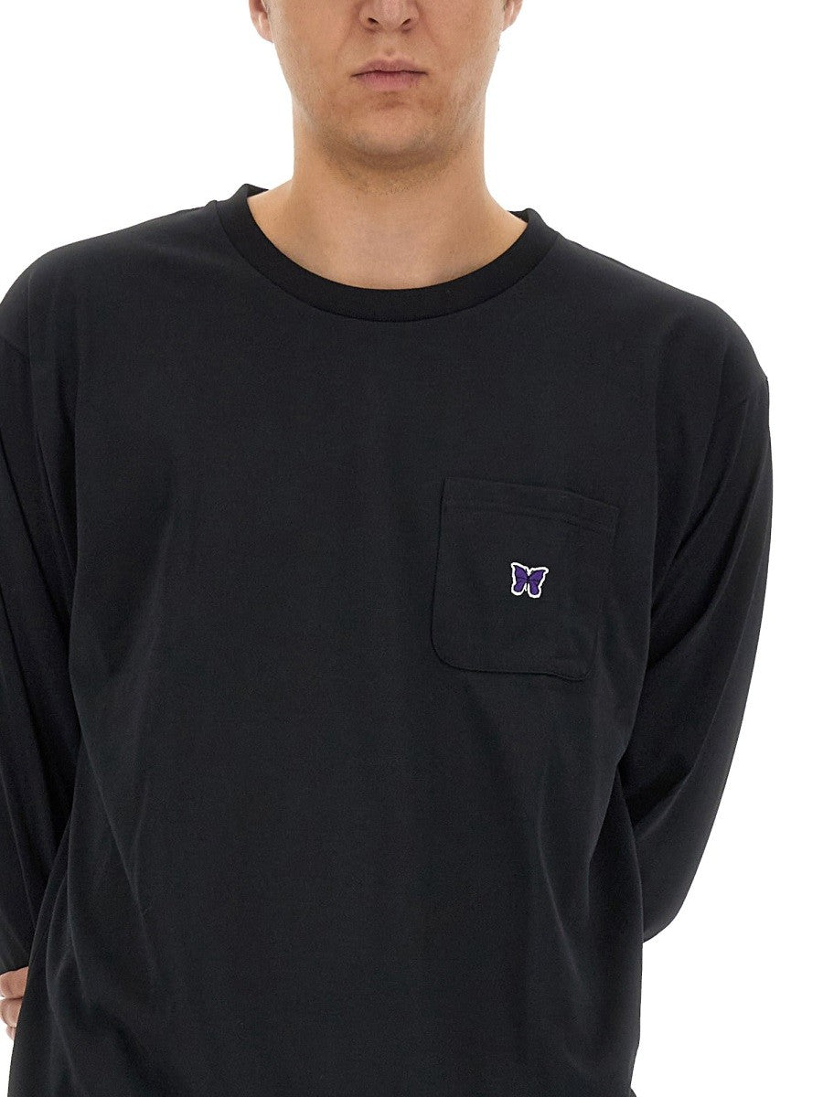 NEEDLES T-SHIRT WITH LOGO