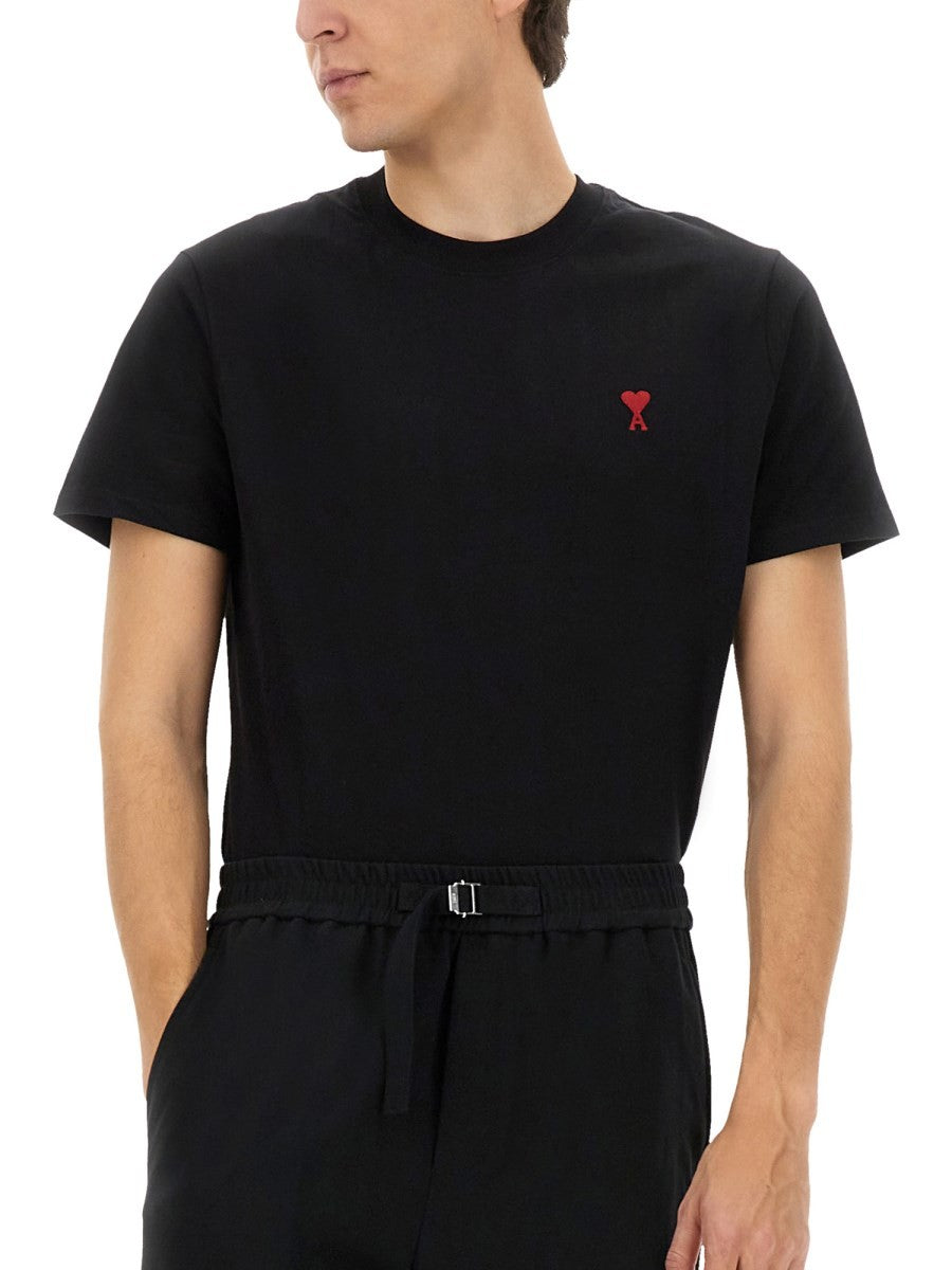 AMI PARIS T-SHIRT WITH LOGO