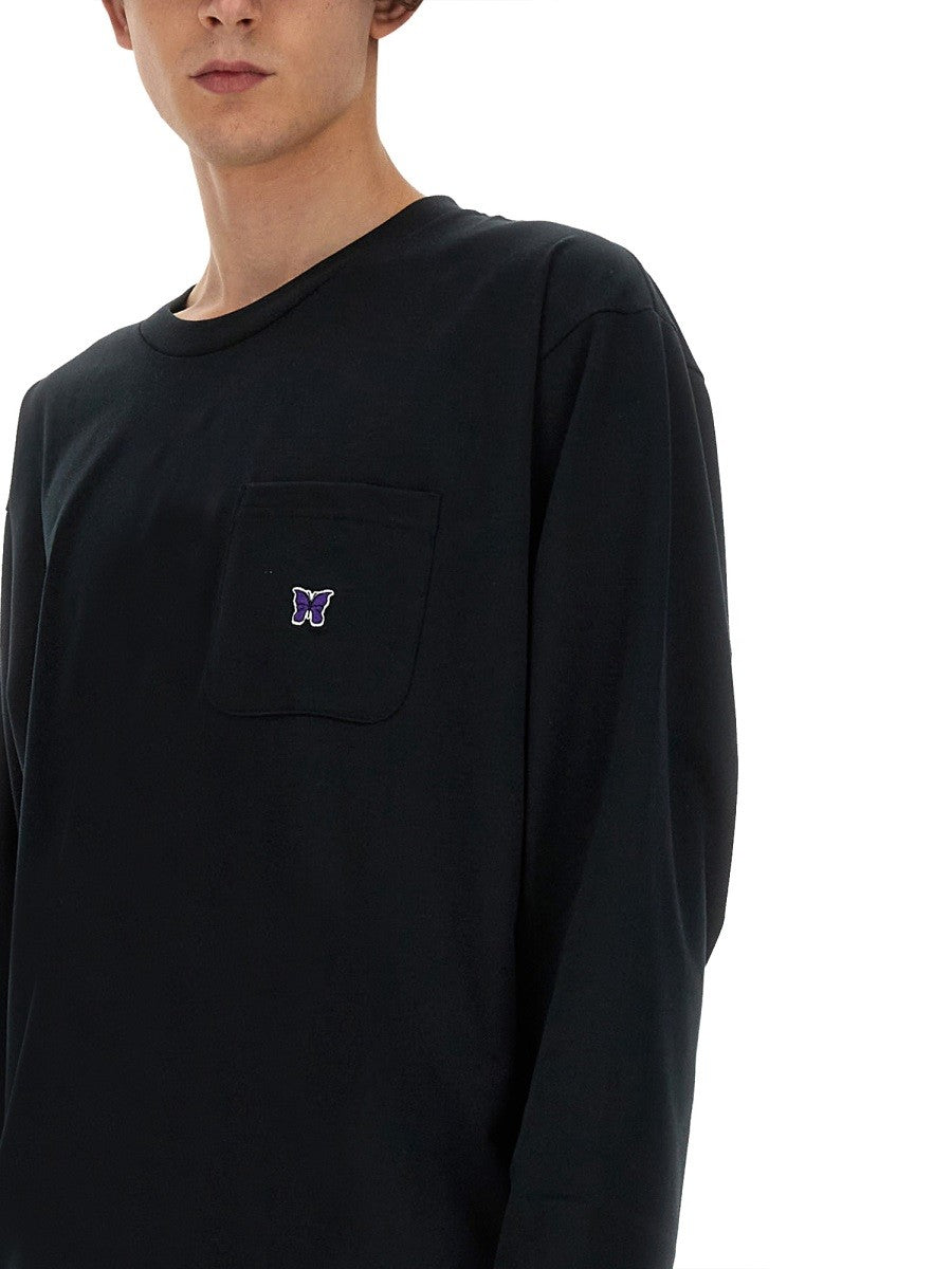 NEEDLES T-SHIRT WITH LOGO