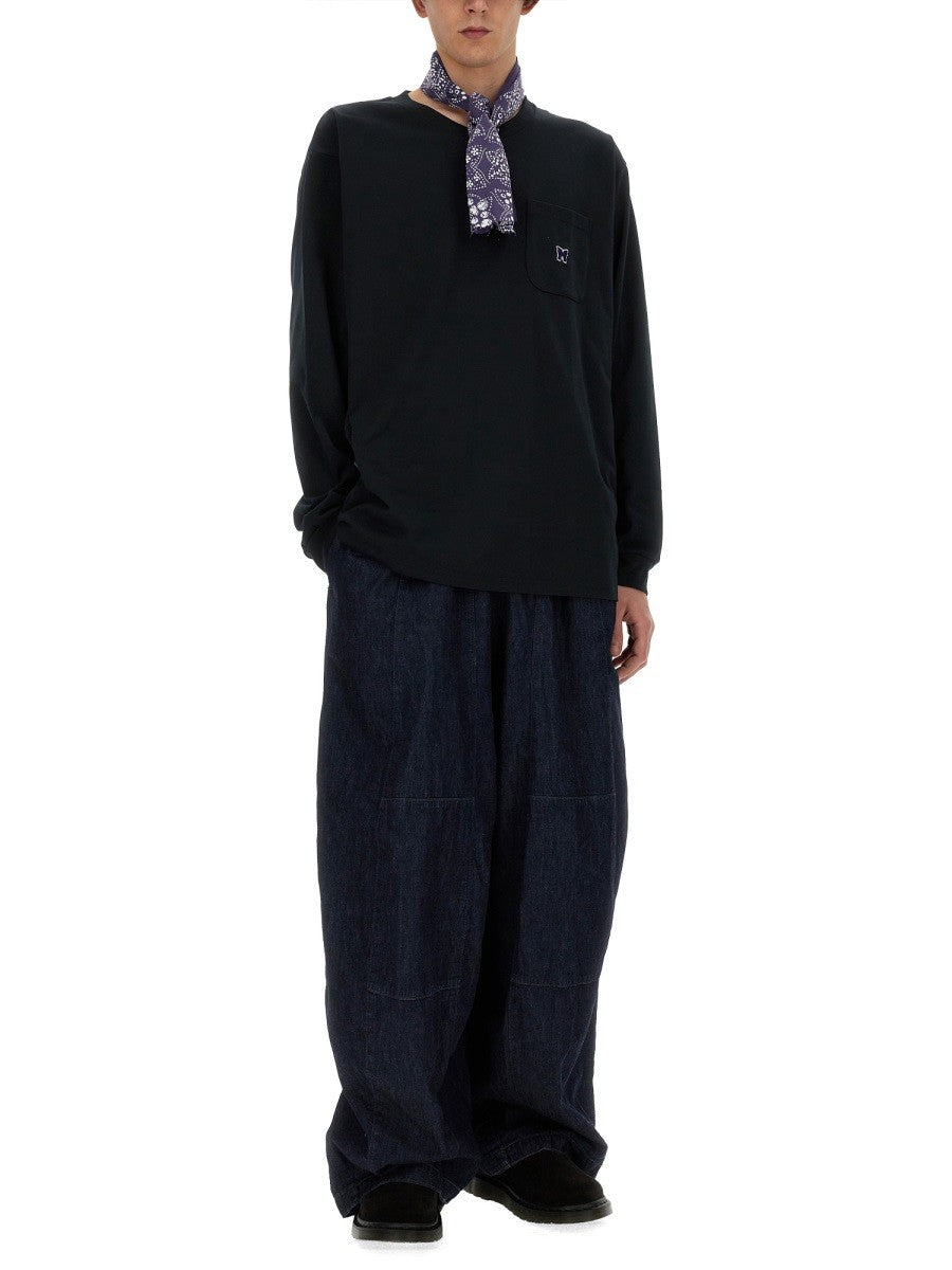 NEEDLES T-SHIRT WITH LOGO