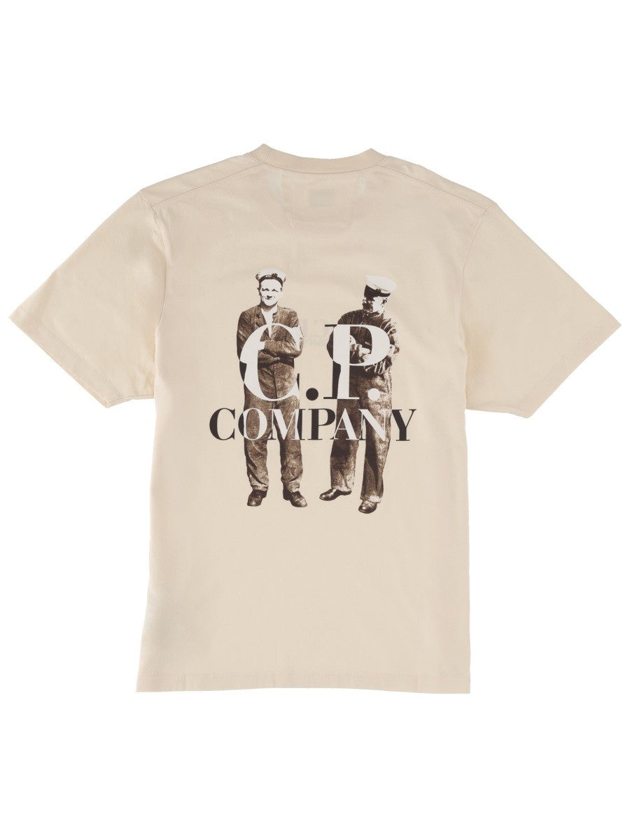 C.P. COMPANY T-SHIRT WITH LOGO