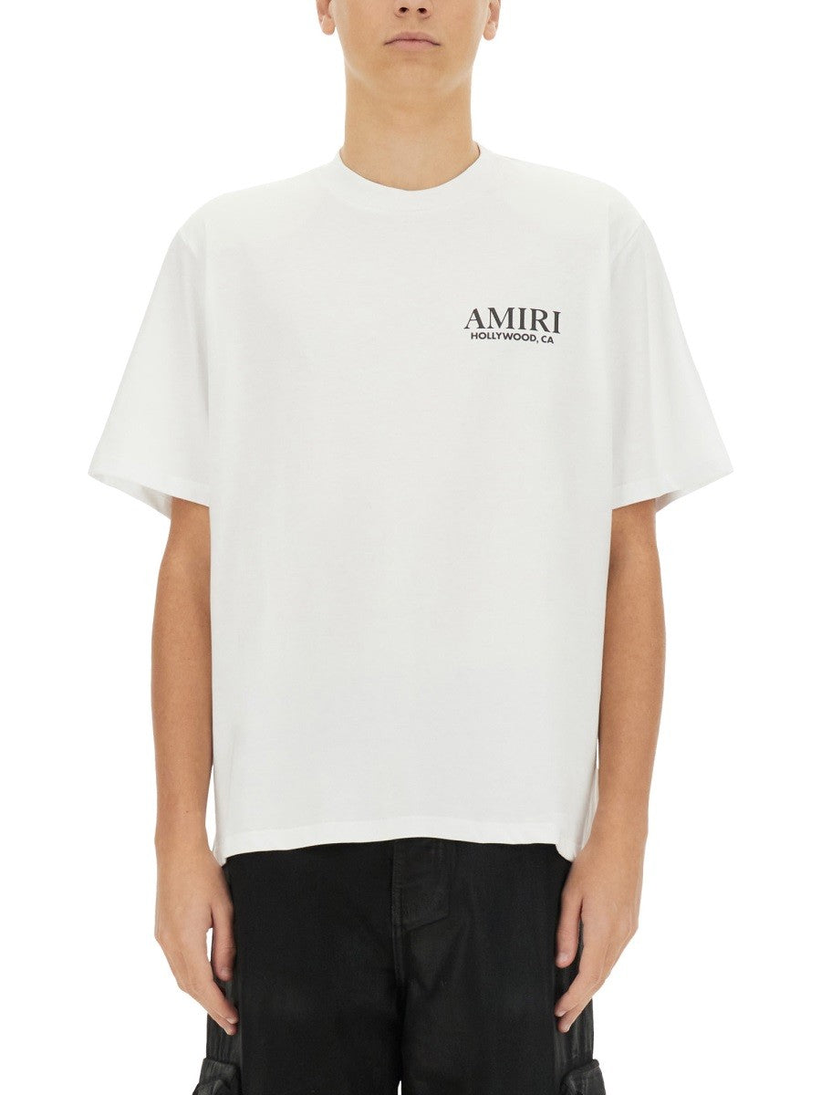 AMIRI BONES STACKED PRINT T-SHIRT