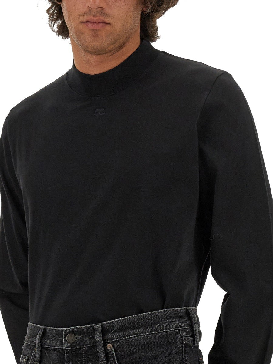 COURREGES T-SHIRT WITH LOGO