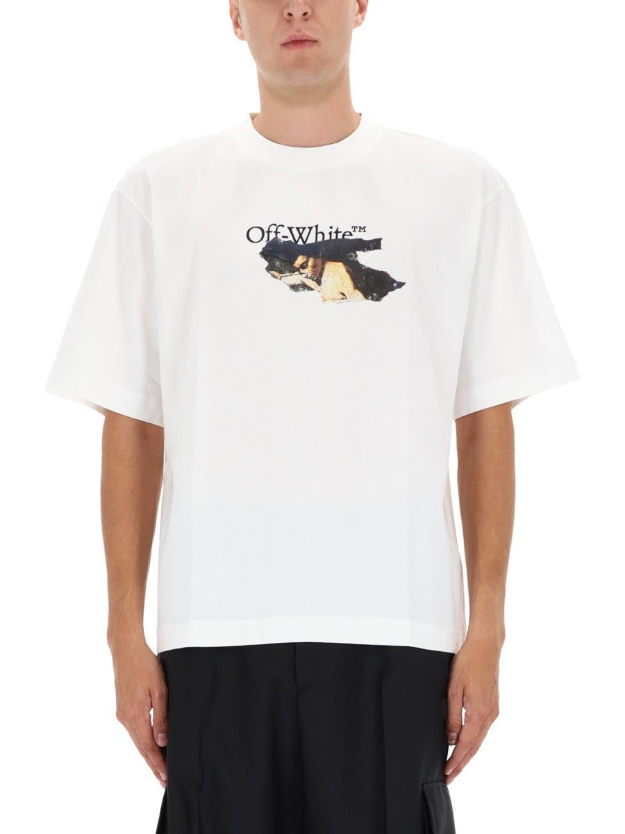 Off-white T-SHIRT WITH LOGO