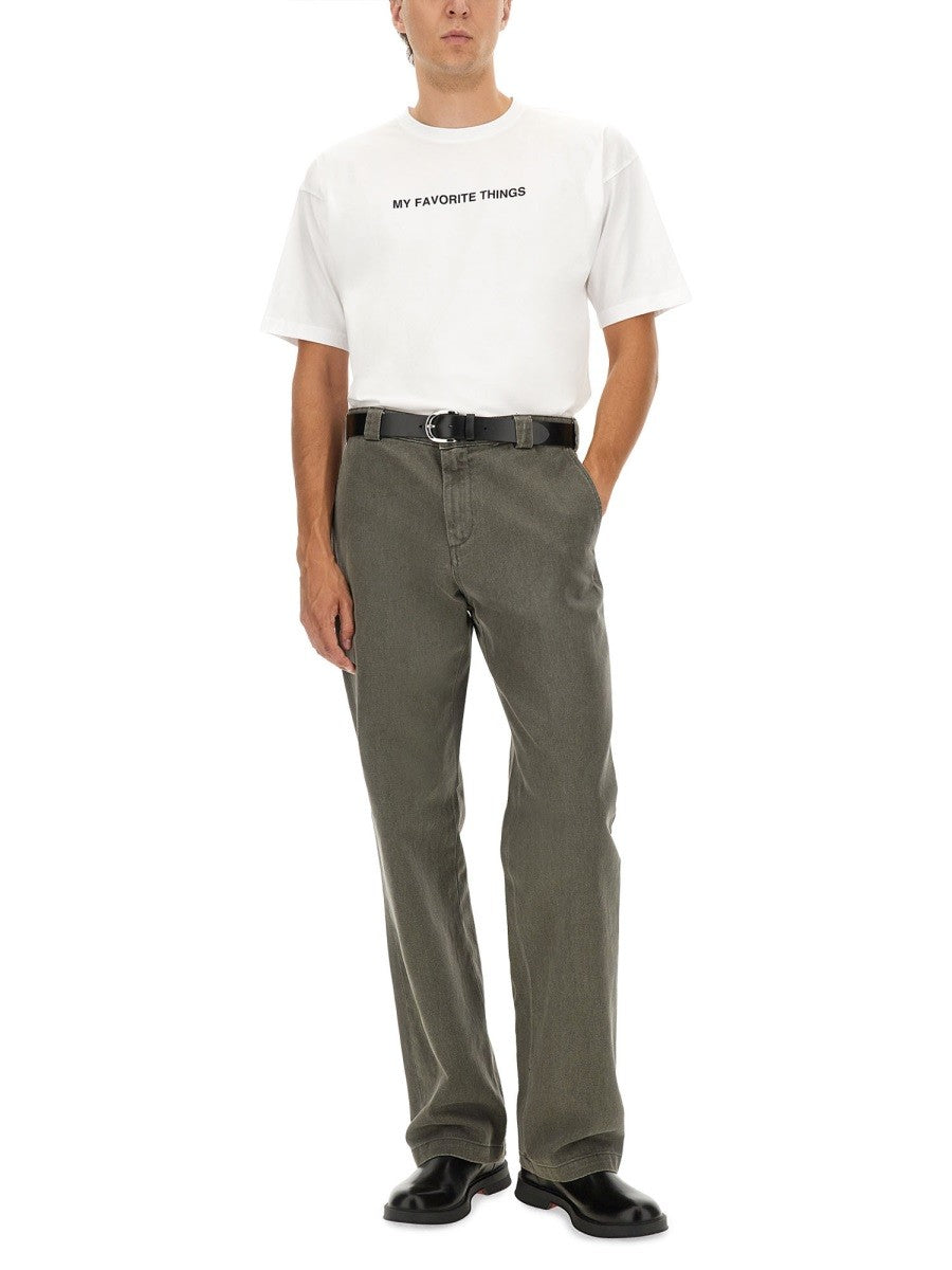 ASPESI T-SHIRT WITH "MY FAVORITE THINGS" PRINT