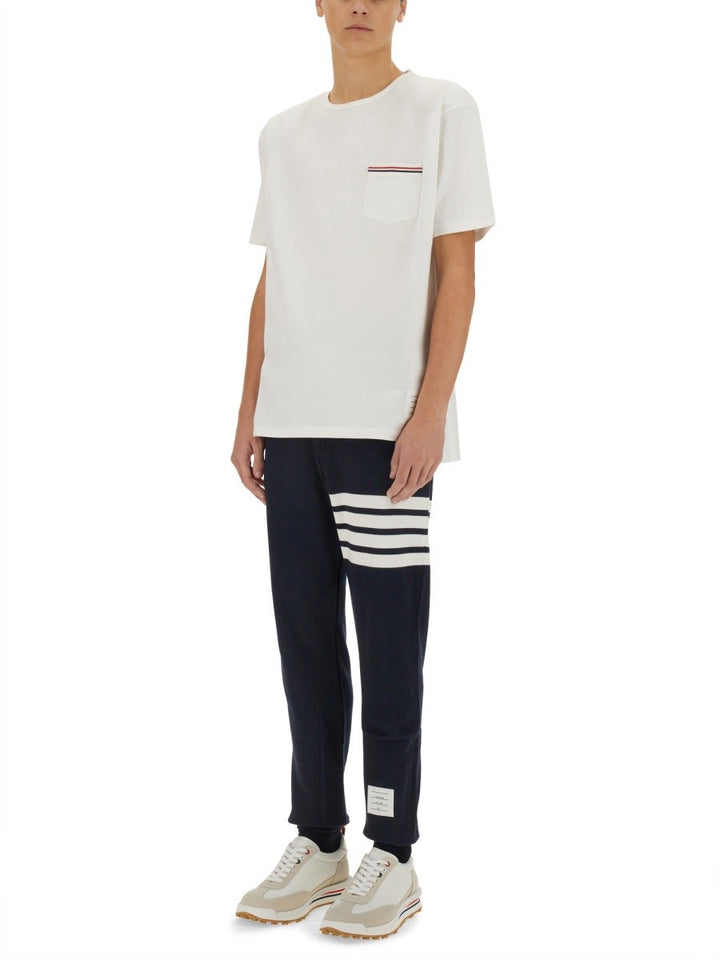 THOM BROWNE T-SHIRT WITH POCKET