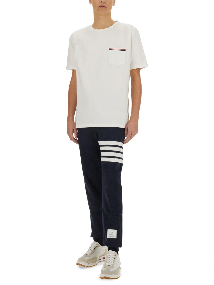 THOM BROWNE T-SHIRT WITH POCKET