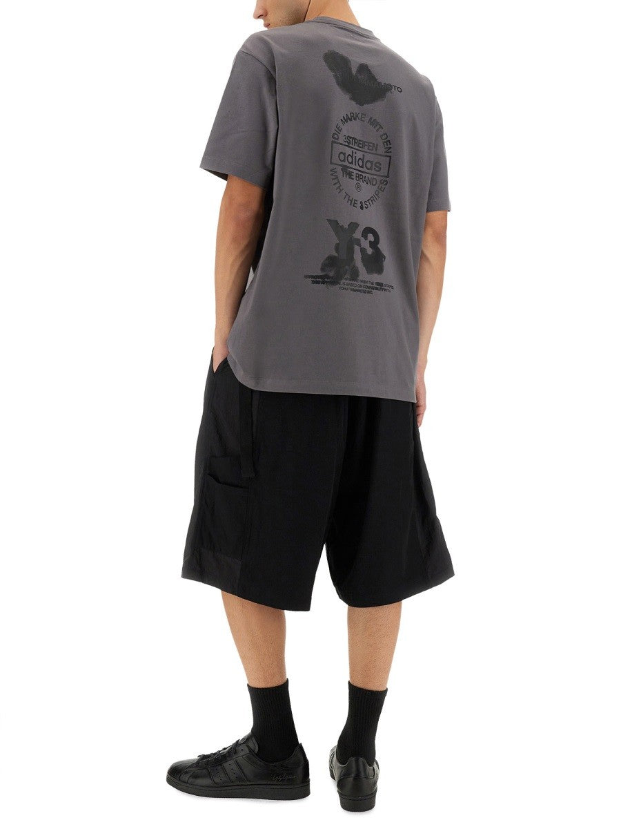 Y - 3 T-SHIRT WITH PRINT