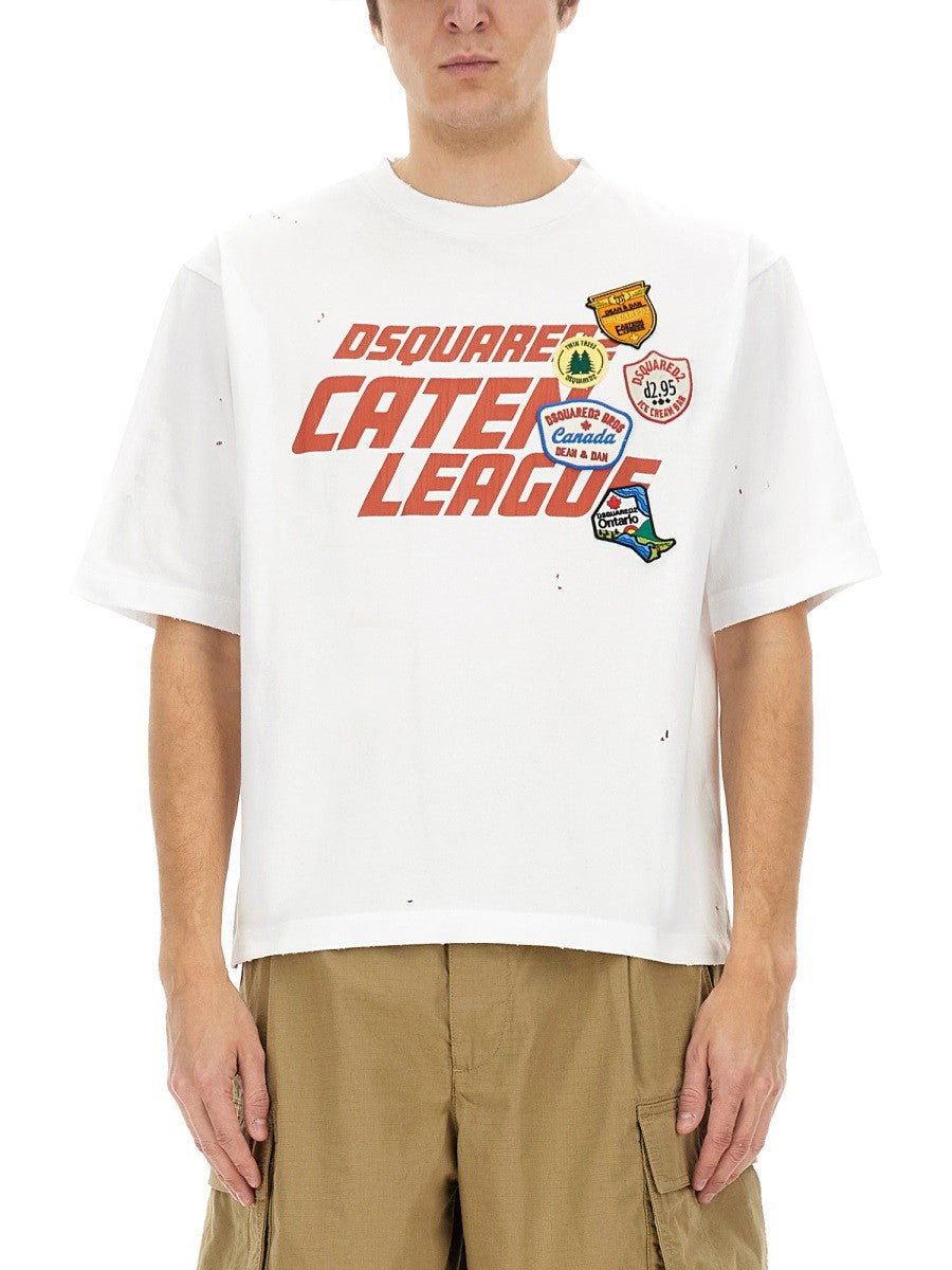 Dsquared T-SHIRT WITH PRINT