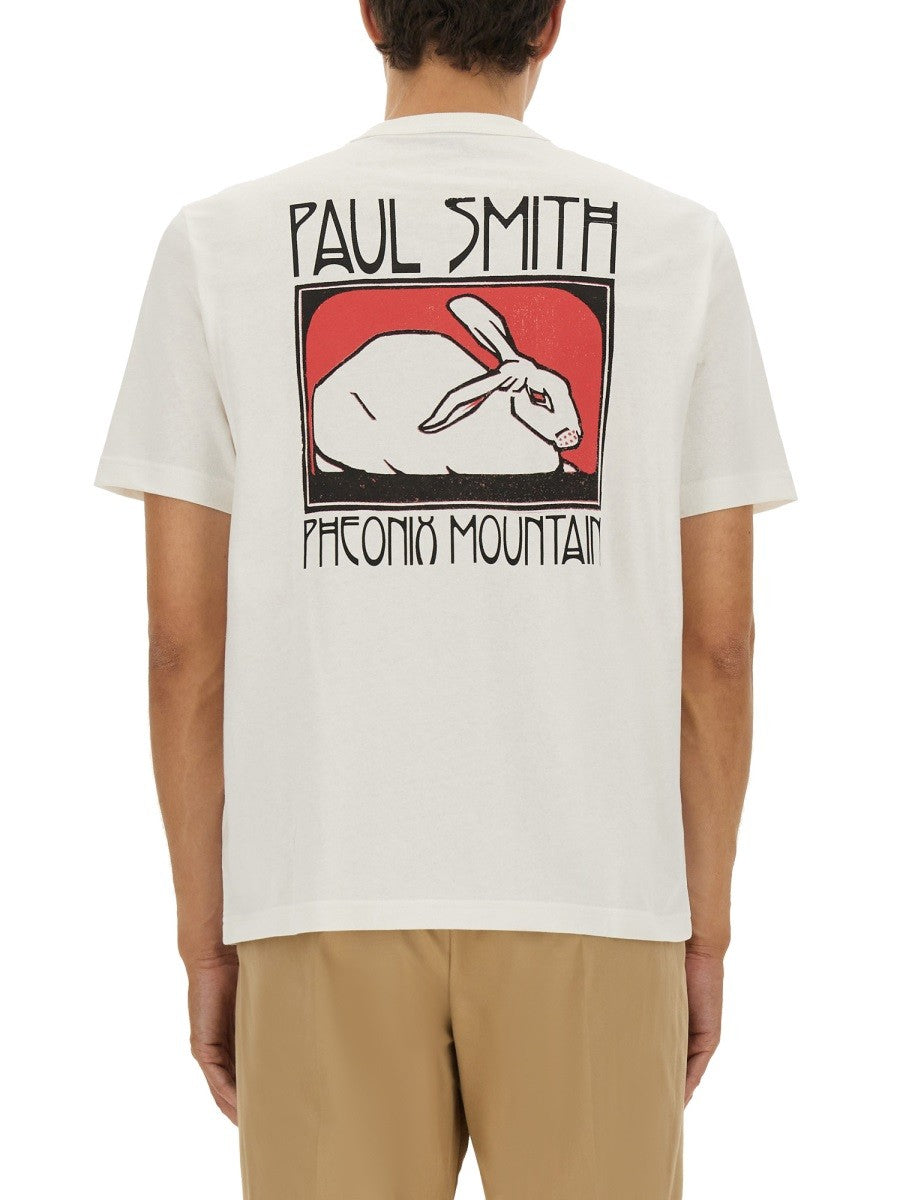 PS BY PAUL SMITH T-SHIRT WITH PRINT