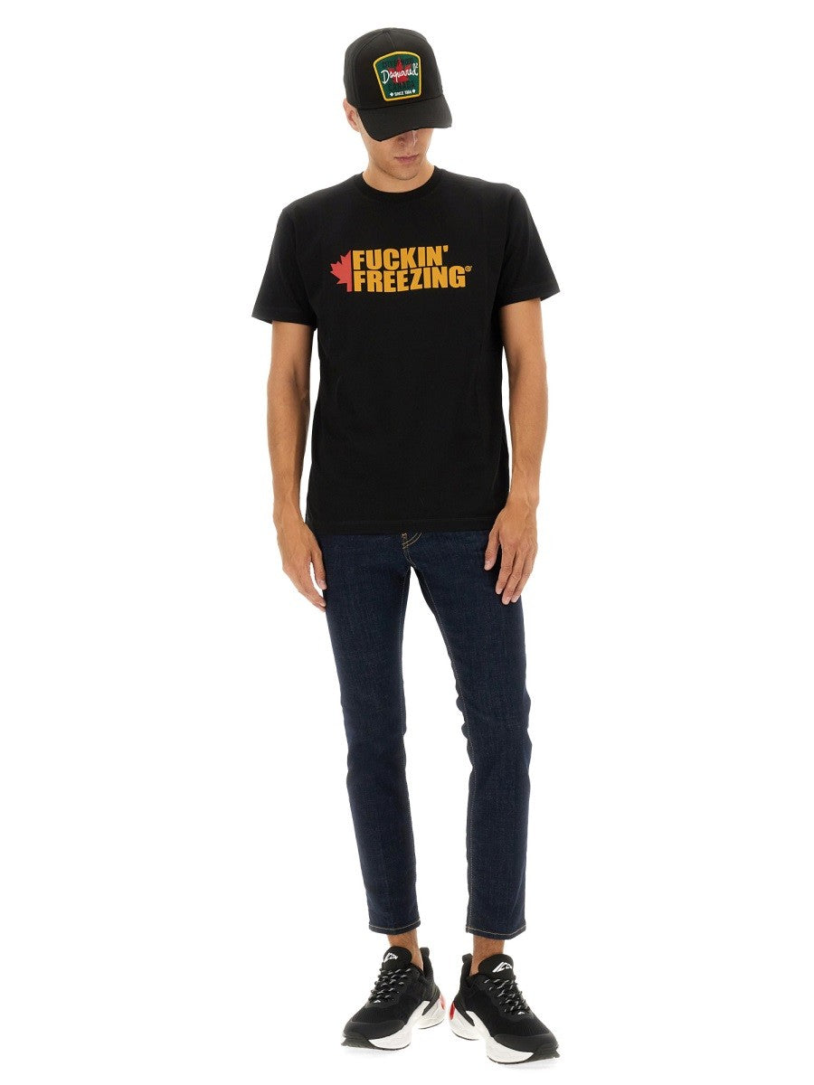 Dsquared T-SHIRT WITH PRINT
