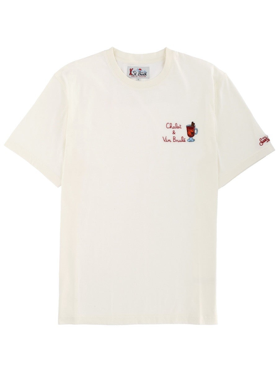 MC2 SAINT BARTH T-SHIRT WITH PRINT
