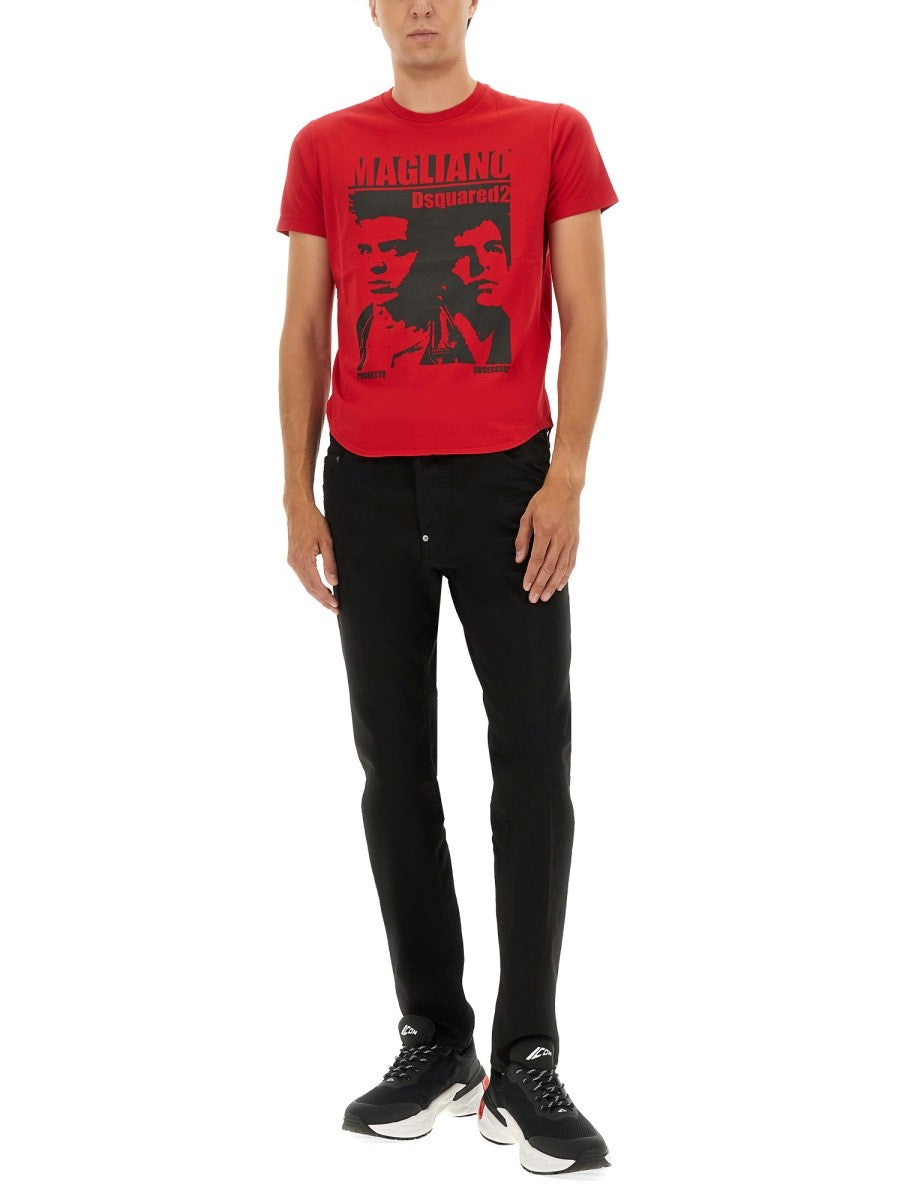 Dsquared T-SHIRT WITH PRINT