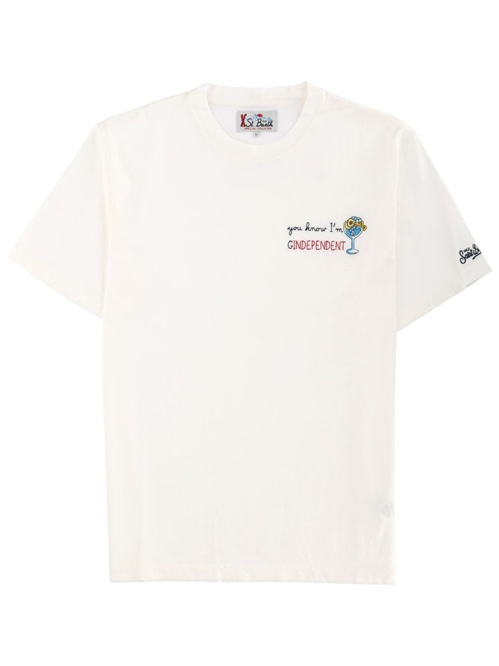 MC2 SAINT BARTH T-SHIRT WITH PRINT