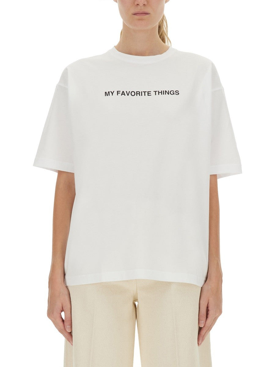 ASPESI T-SHIRT WITH PRINT