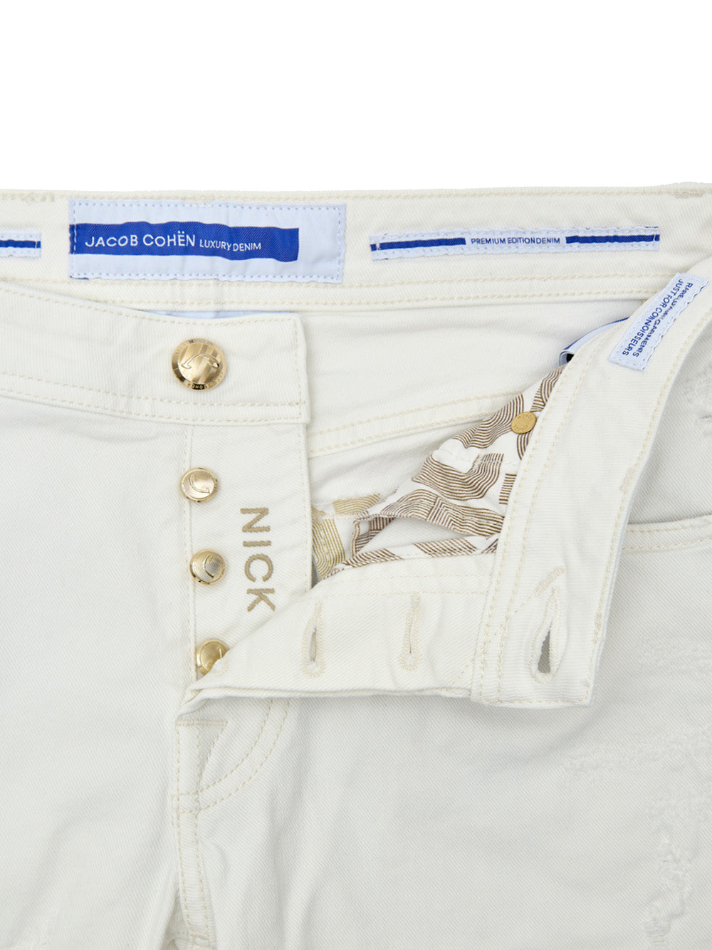 Jacob Cohen Slim Fit White Nick Jeans