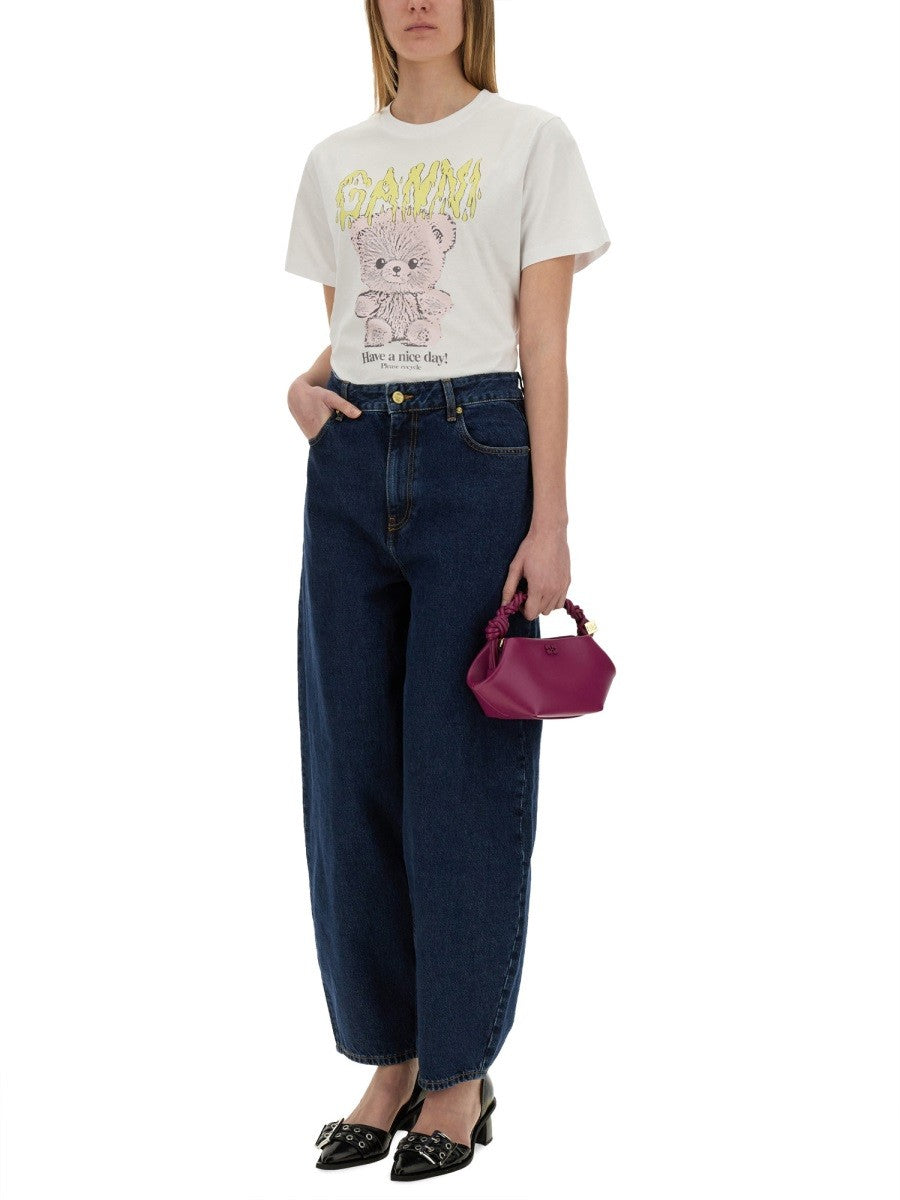 GANNI "TEDDY" T-SHIRT